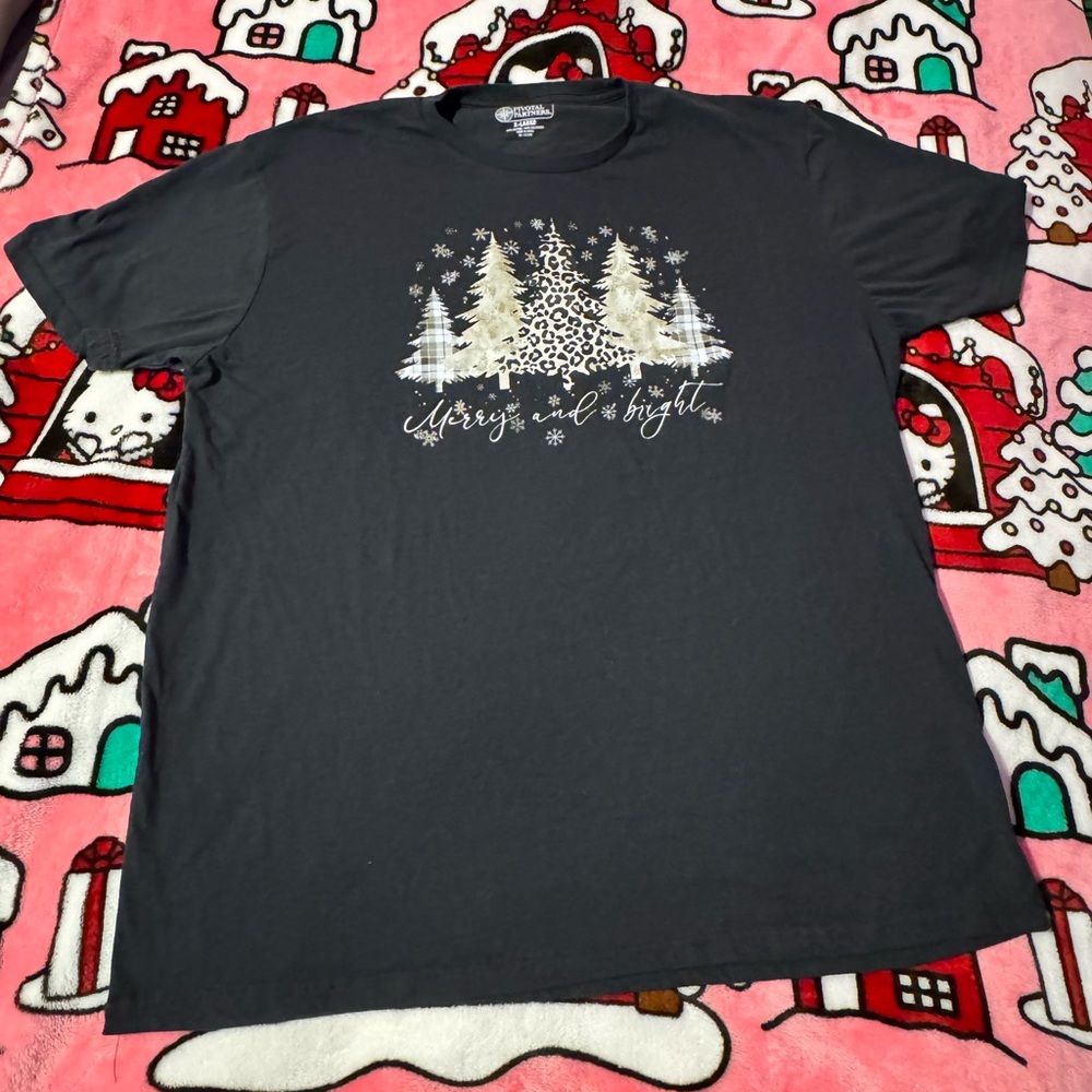 Merry & Bright Black T-Shirt